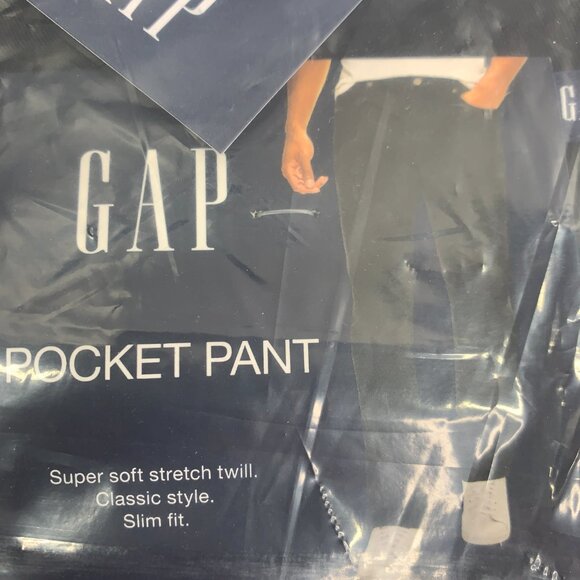 Gap Men's Slim Fit 5 Pocket Stretch Pant Size 32x34 Black NWT MSRP $79.95 - Picture 10 of 10
